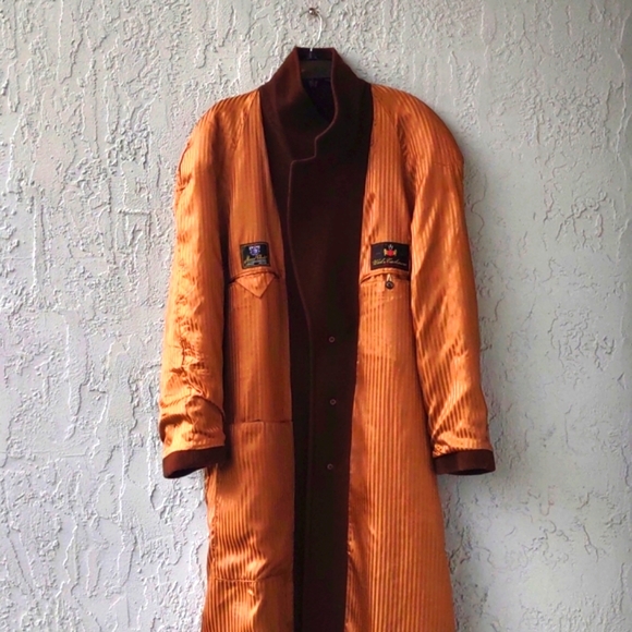 Mario Valente Men's Rare Italian Cashmere Wool Luxury Full Length Coat (Italy) - Picture 16 of 17